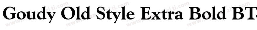 Goudy Old Style Extra Bold BT字体转换